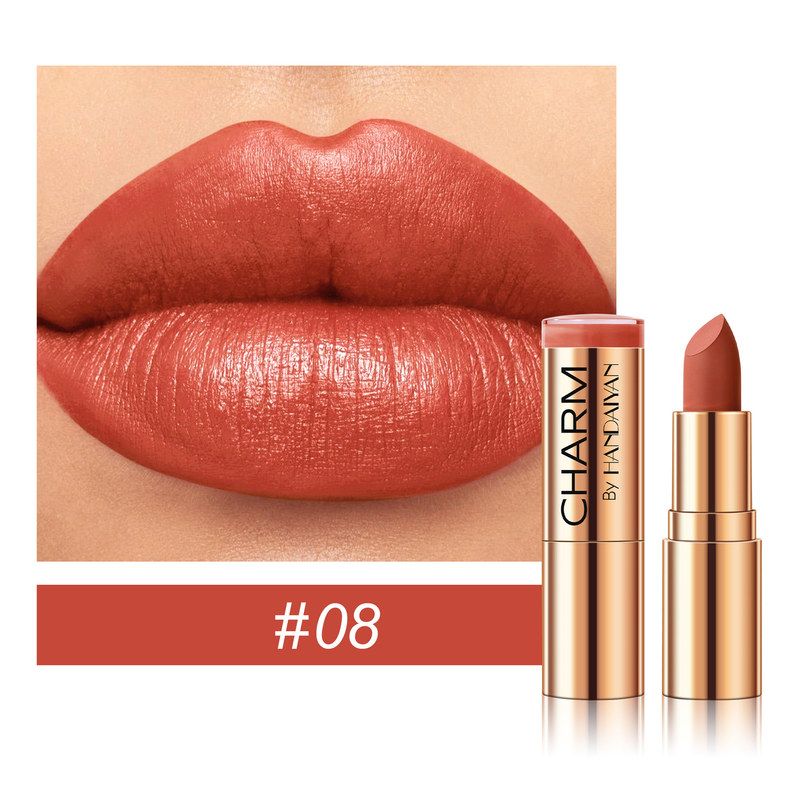 Moisturizing Gold-Tube Lipstick – 8 Shades