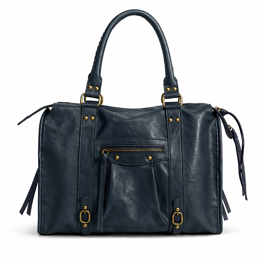 Retro Motorcycle Style Large Capacity Tote Bag
