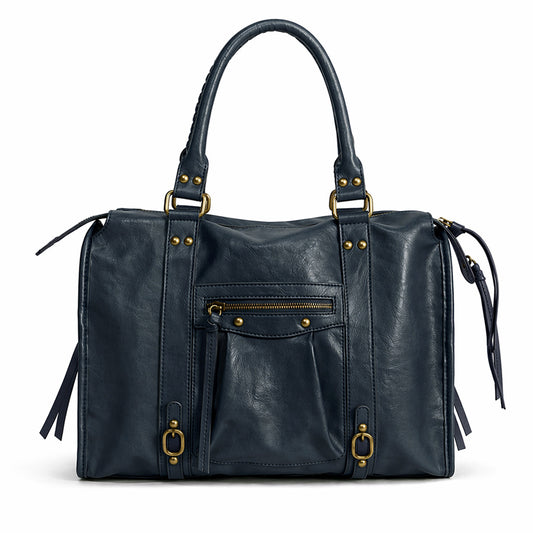 Retro Motorcycle Style Large Capacity Tote Bag