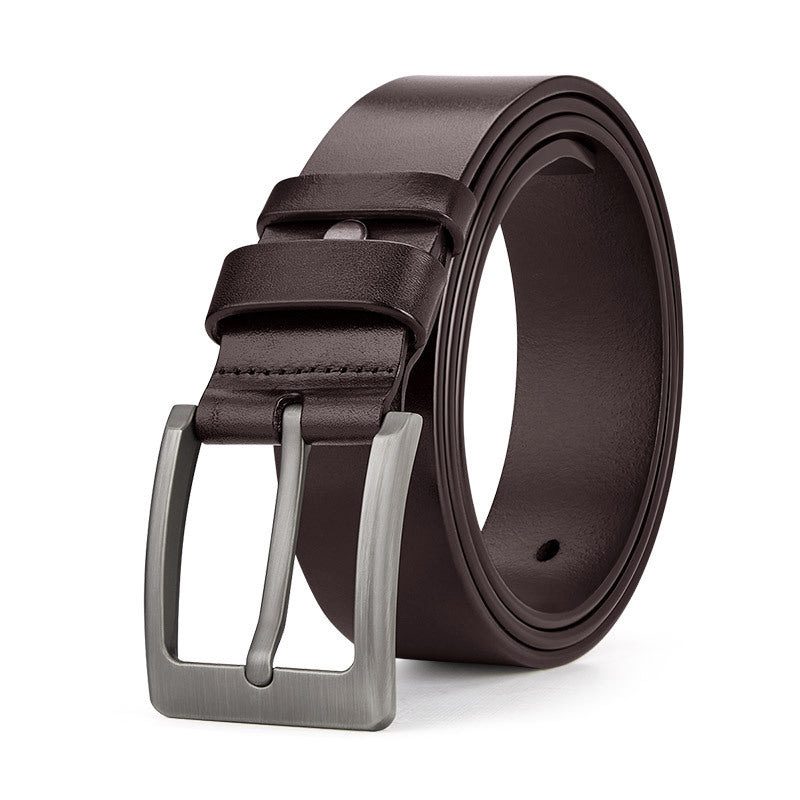 Men's Genuine Leather Pin-Buckle Belt