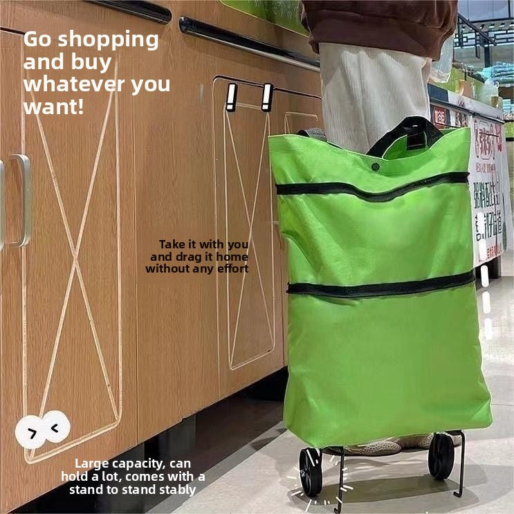 Foldable Wheeled Shopping Trolley Bag