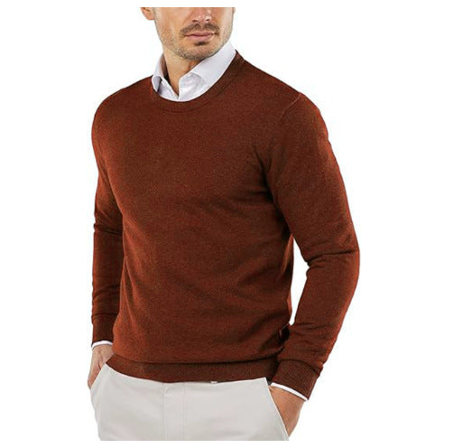 Men's Long-Sleeve Knit Sweater