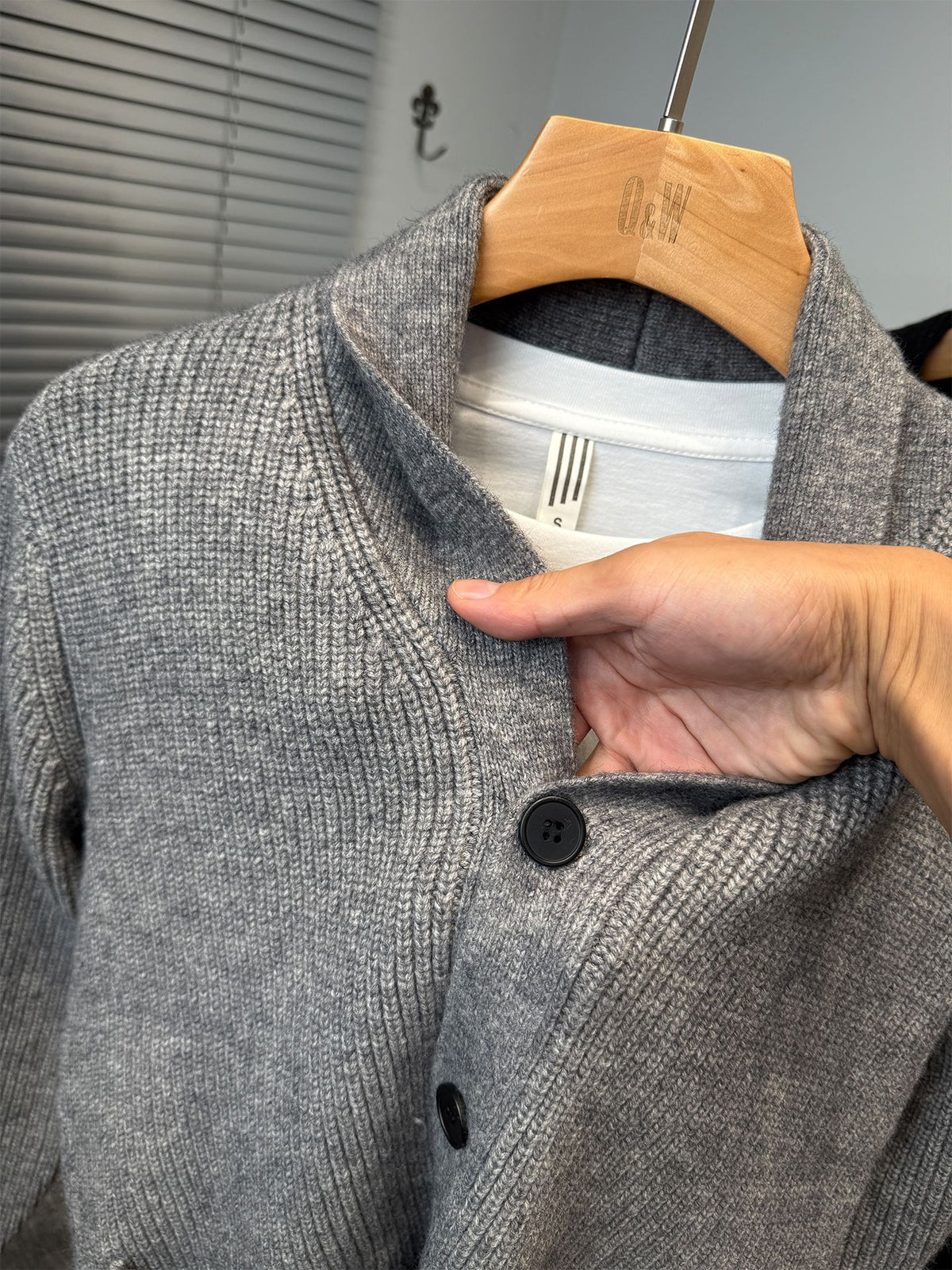 Men's Thick Baseball-Collar Cardigan Jacket