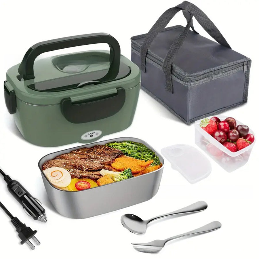 Car Portable Heating Lunch Box with Removable Stainless Steel Container