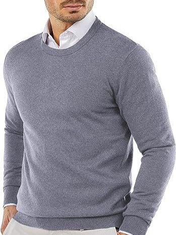 Men's Long-Sleeve Knit Sweater