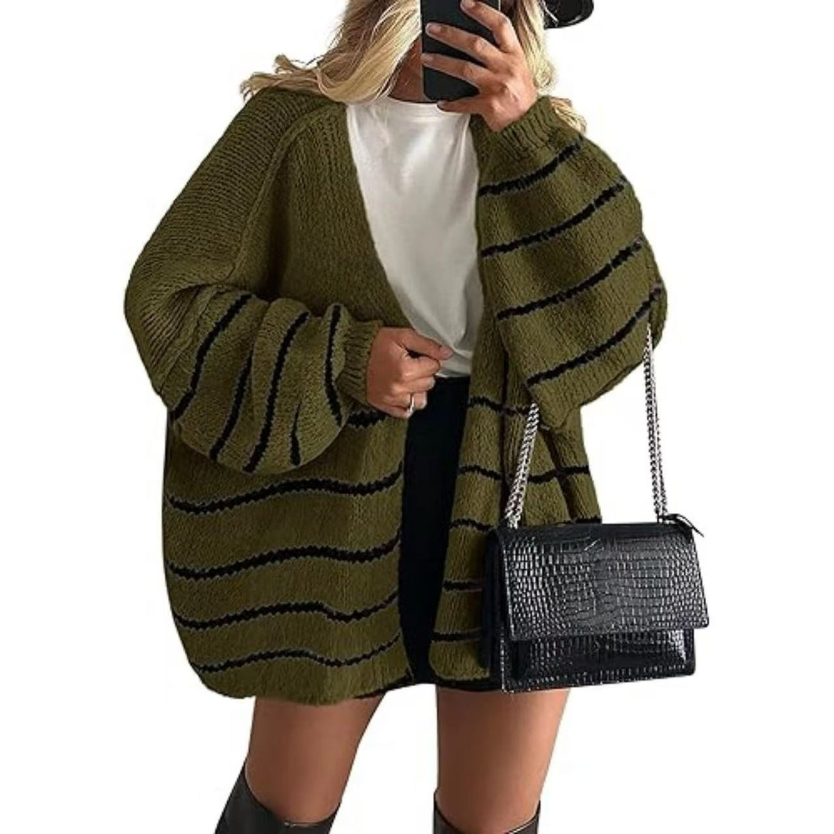 Women's Longline Knit Cardigan – S–5XL