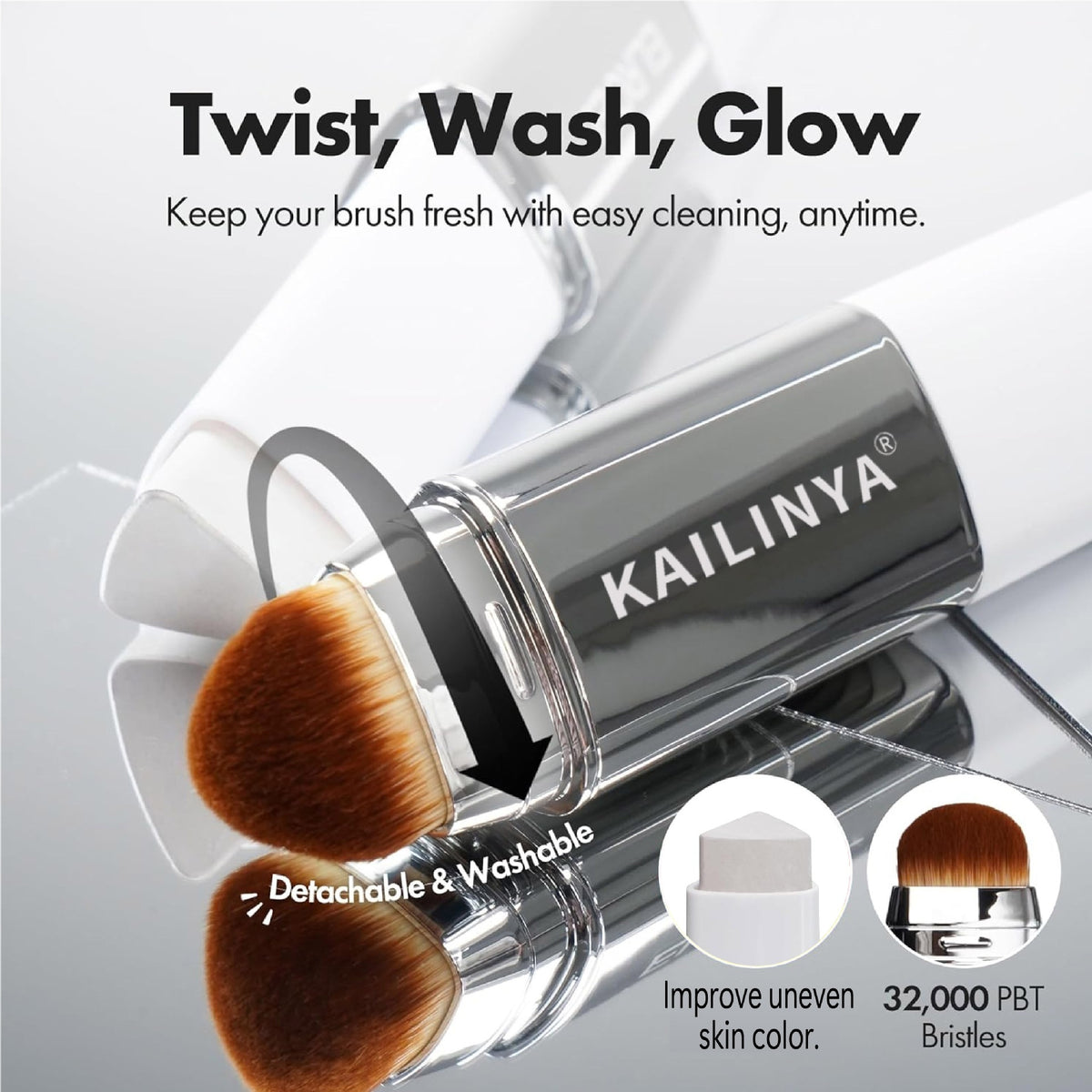 Dual-Ended Foundation Stick with Brush