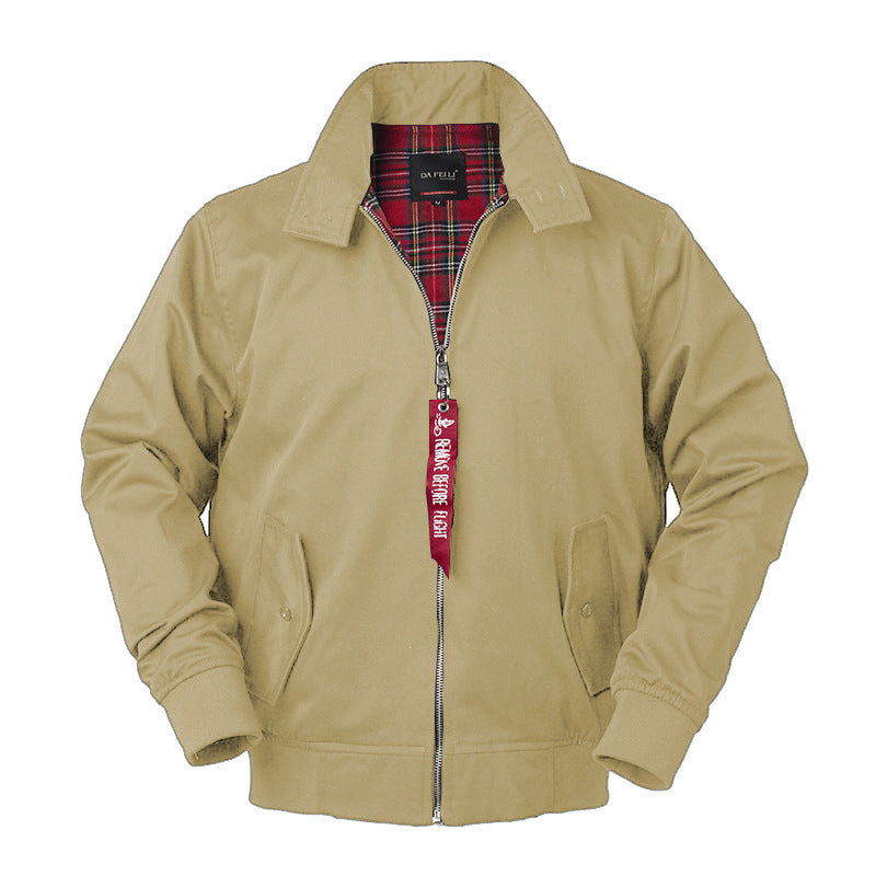 Bomber Jacket Lapel Trendy Coach Work Jacket
