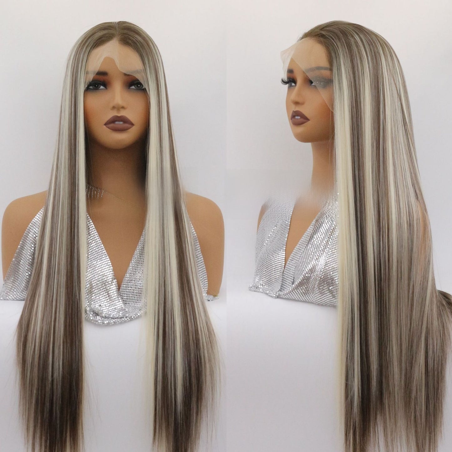 Women's Headgear High Temperature Silk Front Lace Wig Headgear