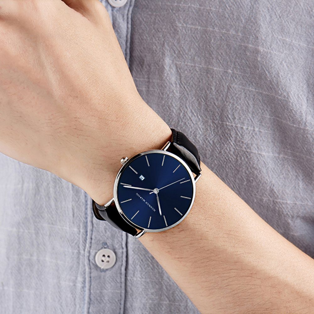 Mens Bauhaus Minimalist Waterproof Watch – view 3