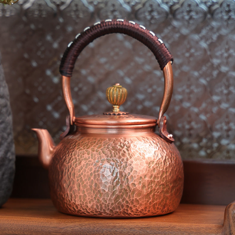 Copper teapot and kettle