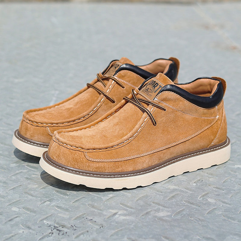 Men's Pigskin Leather Ankle Boots
