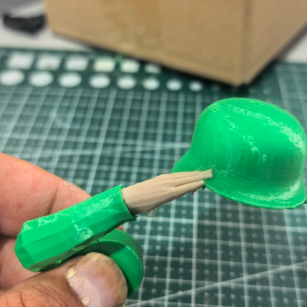 Soldier Salute Beer Bottle Helmet – Hand Design