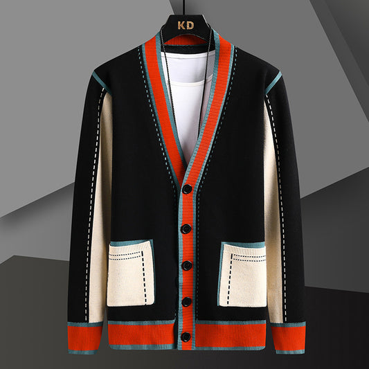 Men's Chenille Knit Cardigan Jacket
