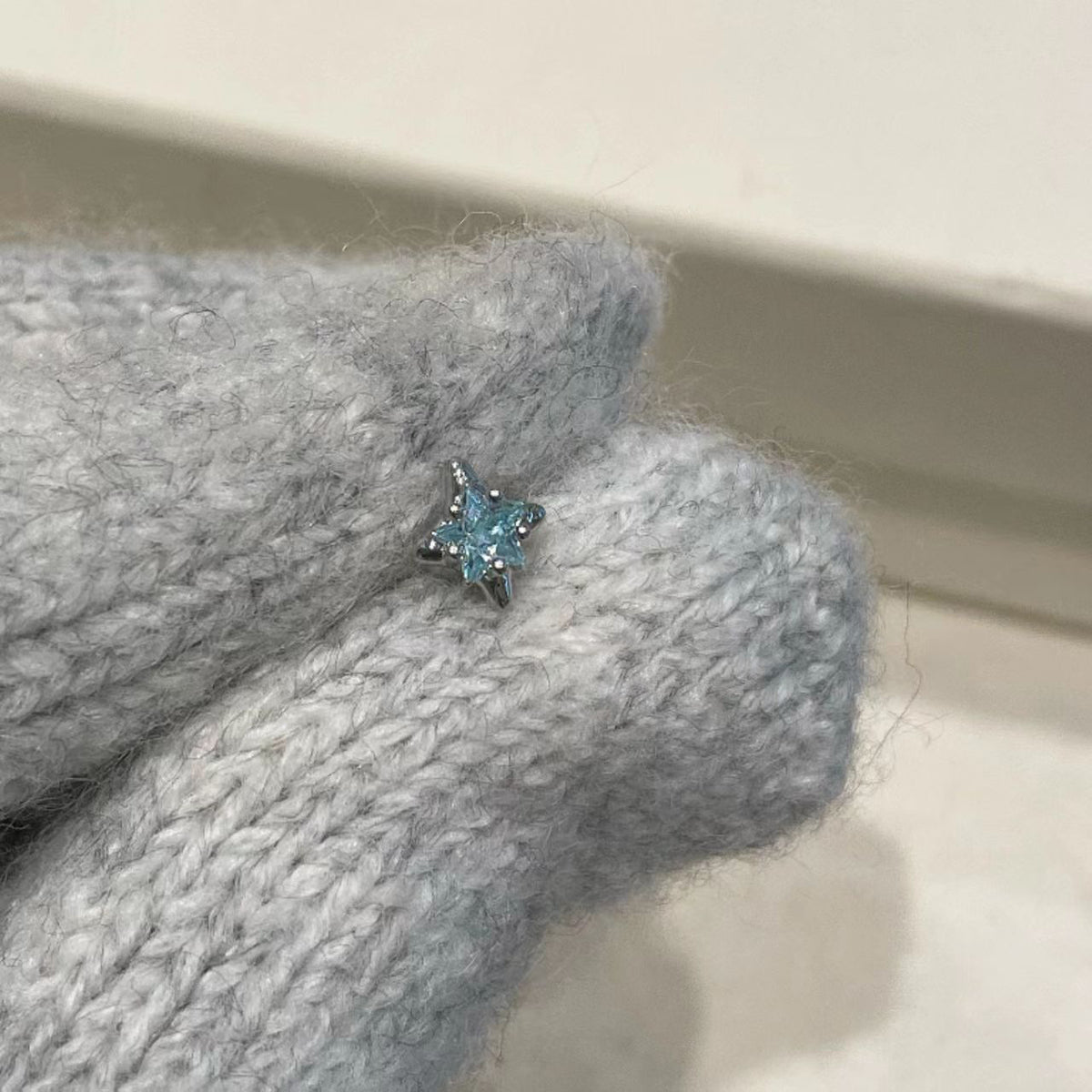 Zircon Titanium Steel Earrings