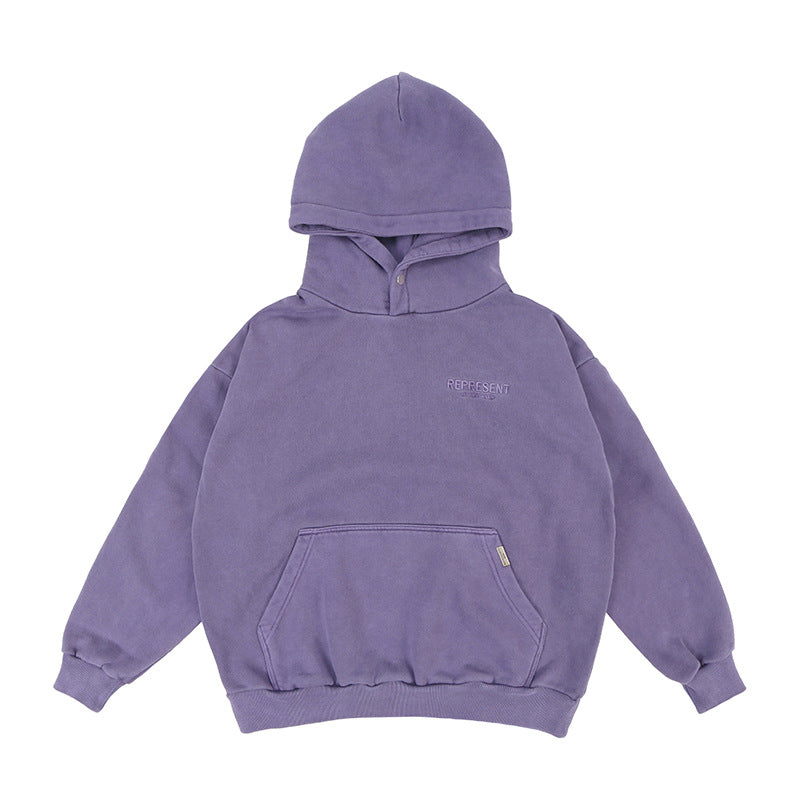 Embroidered Hooded Sweatshirt for Men
