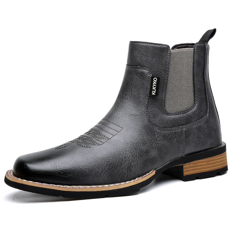 Men's Retro Leather Chelsea Boots