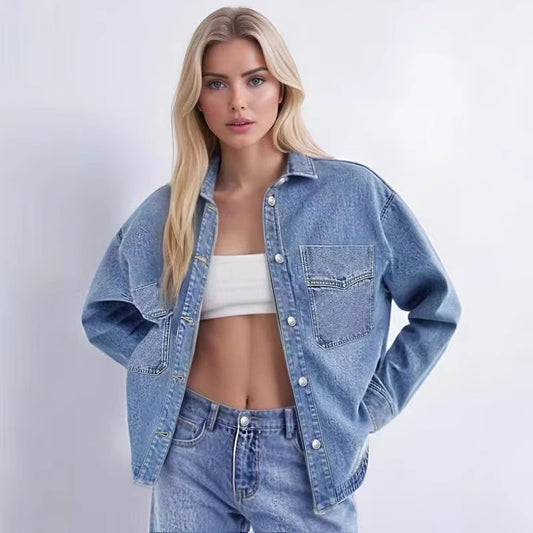 Split Denim Shirt