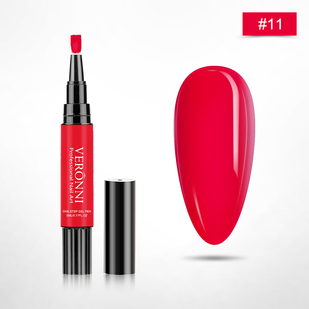 12-Color One-Step Nail Gel Pen
