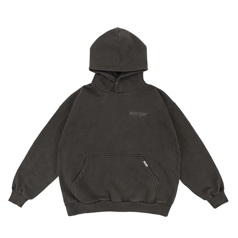 Embroidered Hooded Sweatshirt for Men