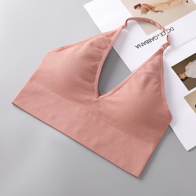 Adjustable Halter Backless Bra
