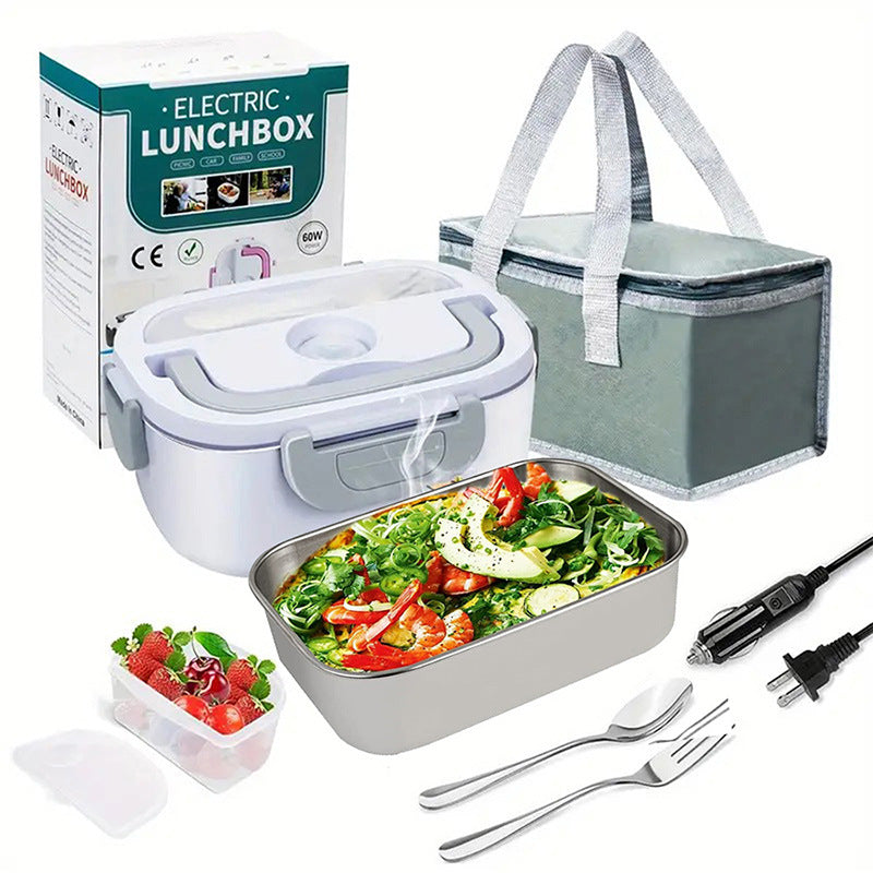 Car Portable Heating Lunch Box with Removable Stainless Steel Container