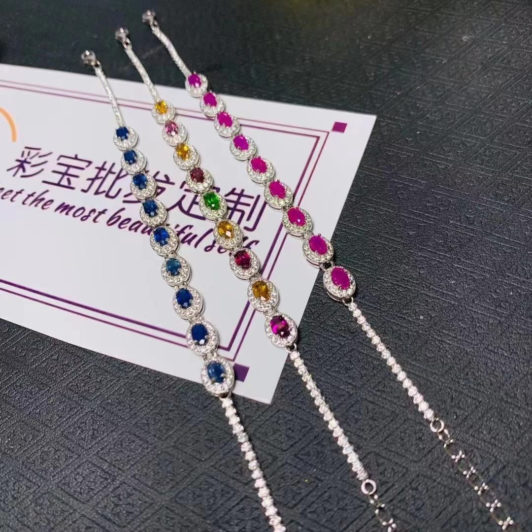 Silver Gem Bracelet – Design 80