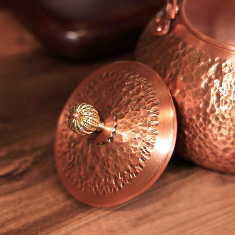 Copper teapot and kettle