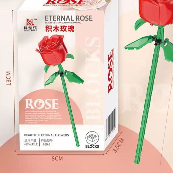 Rose Building Block Eternal Flower Bouquet