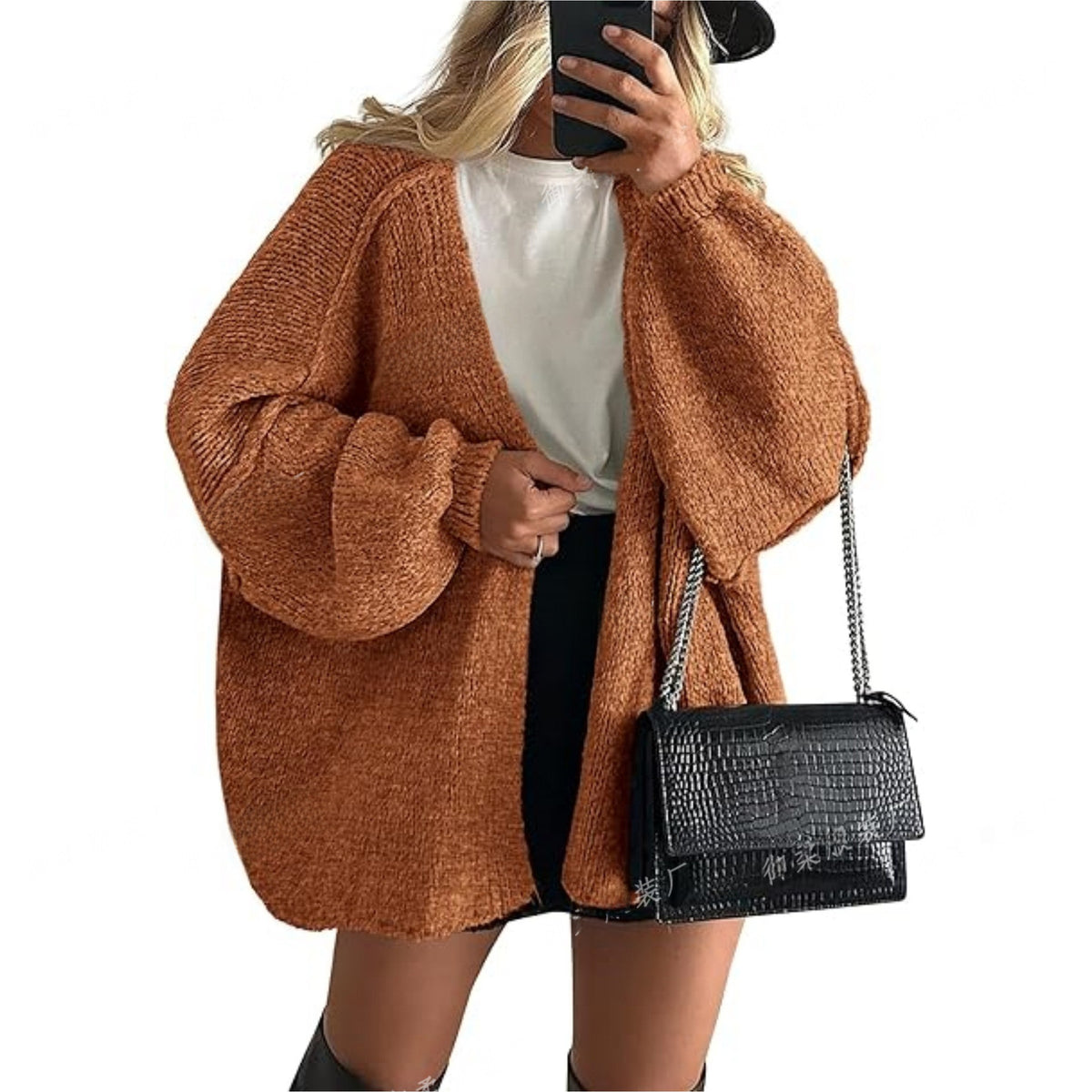 Women's Longline Knit Cardigan – S–5XL