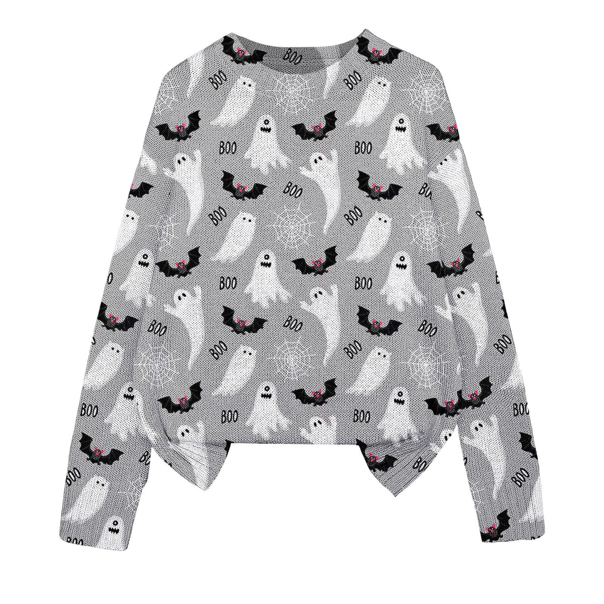 Halloween 3D-Print Crew-Neck Sweater