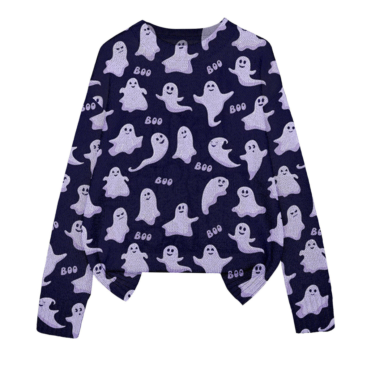 Halloween 3D-Print Crew-Neck Sweater