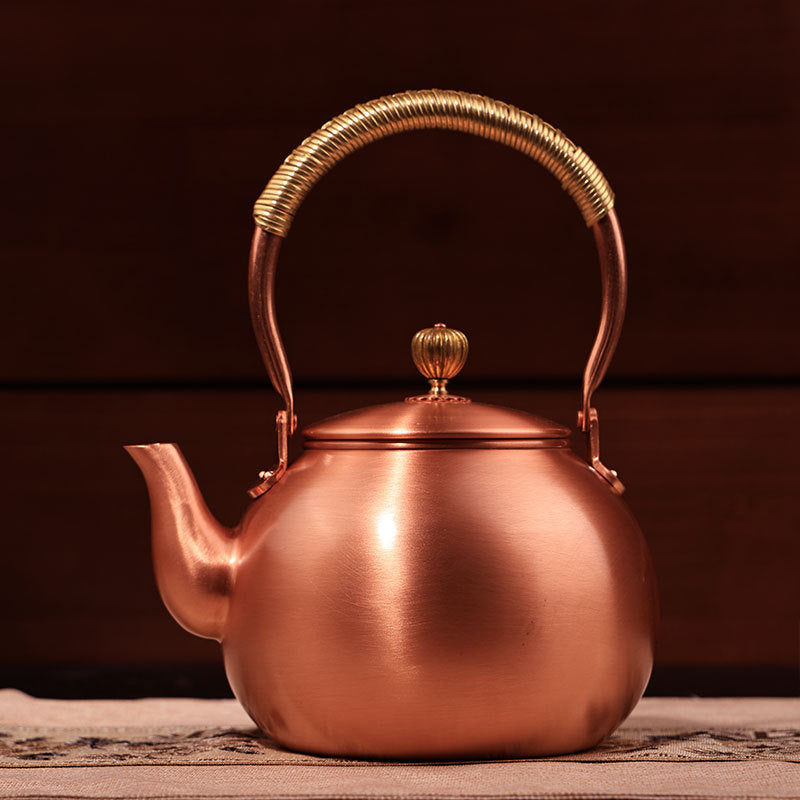Copper teapot and kettle