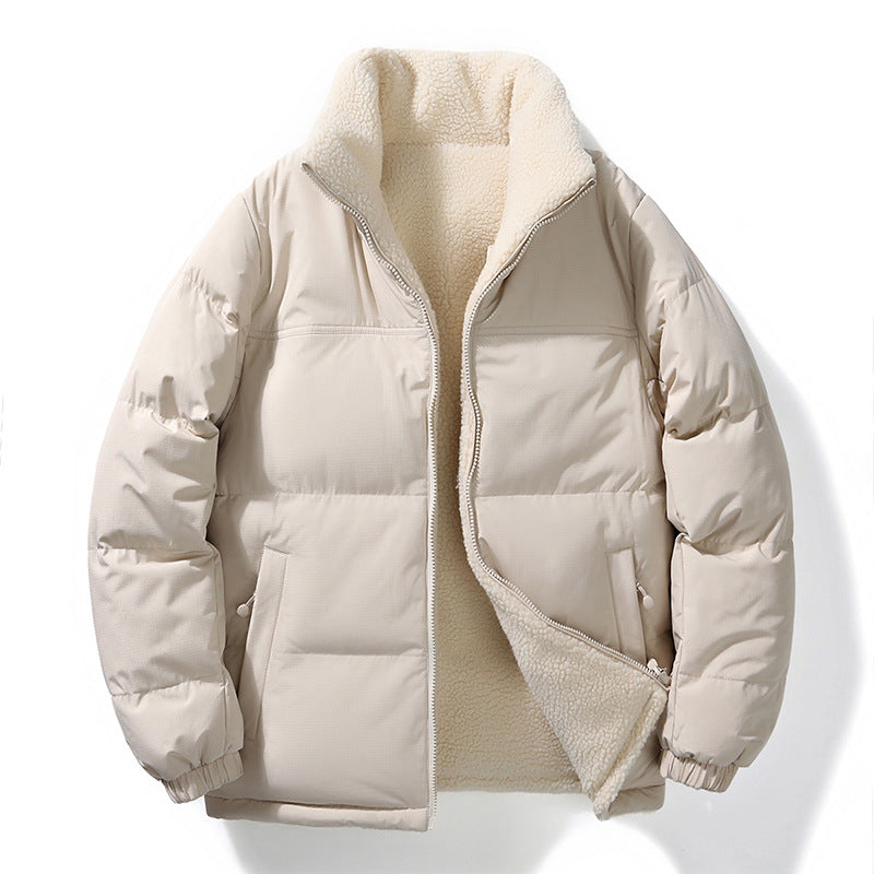 Reversible Stand Collar Winter Coat
