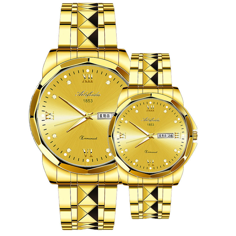 Ultra-Thin Luminous Steel Quartz Watch