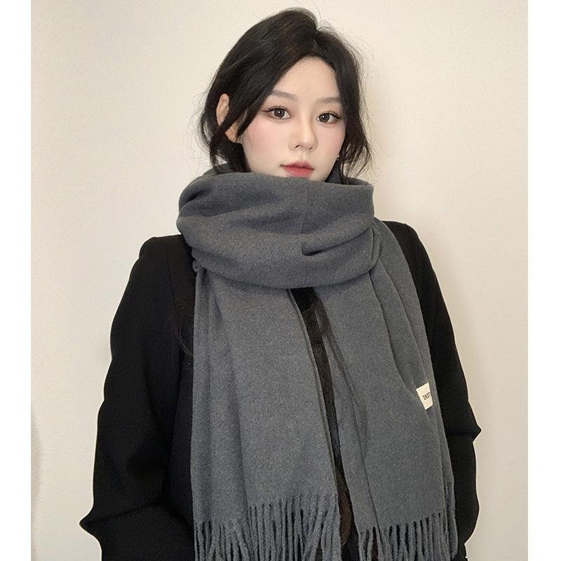 Faux-Cashmere Winter Scarf & Shawl