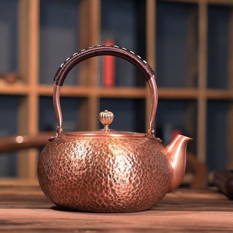 Copper teapot and kettle