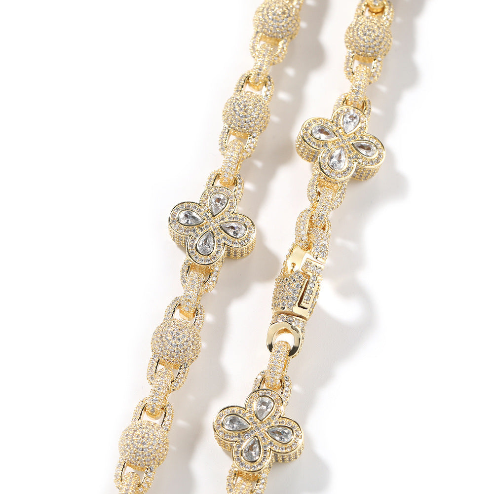 Four-Leaf Clover Bead Chain – Design 77
