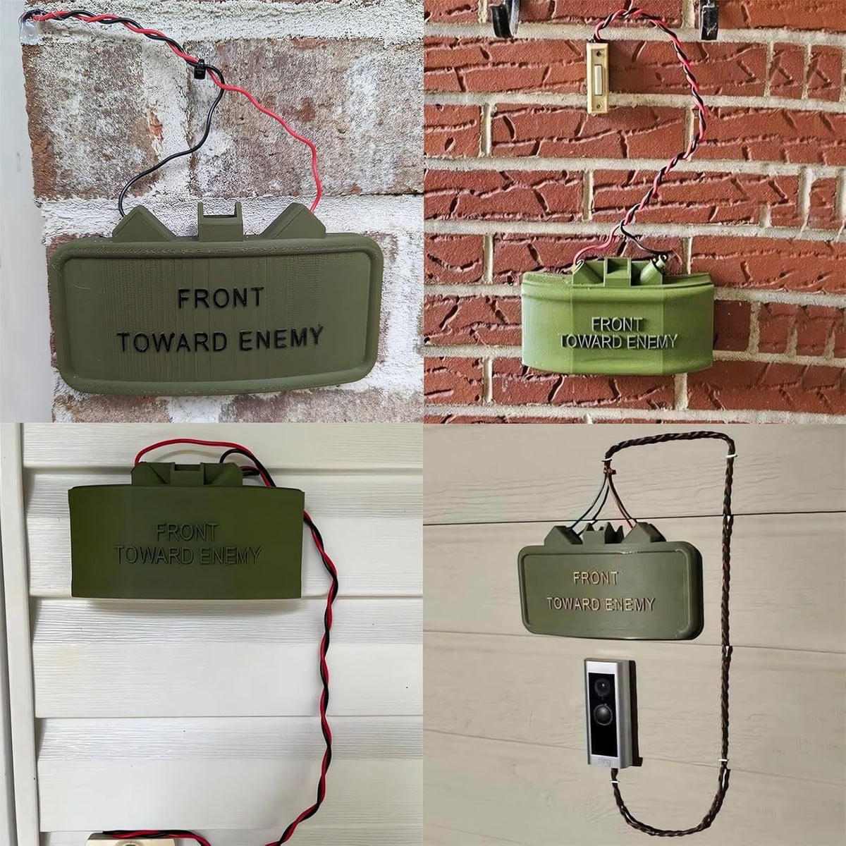 Claymore-Style Ring Camera Doorbell Cover