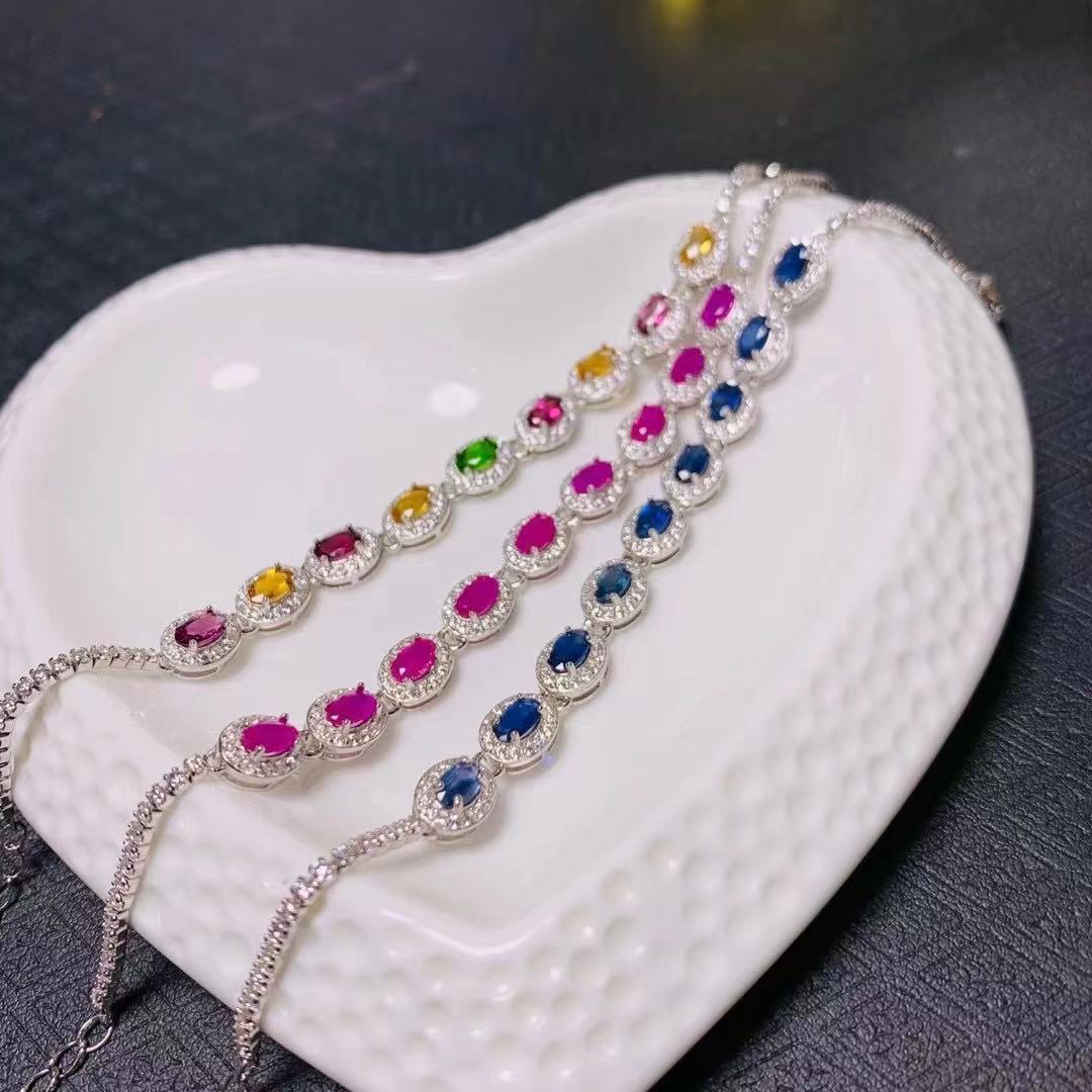 Silver Gem Bracelet – Design 80