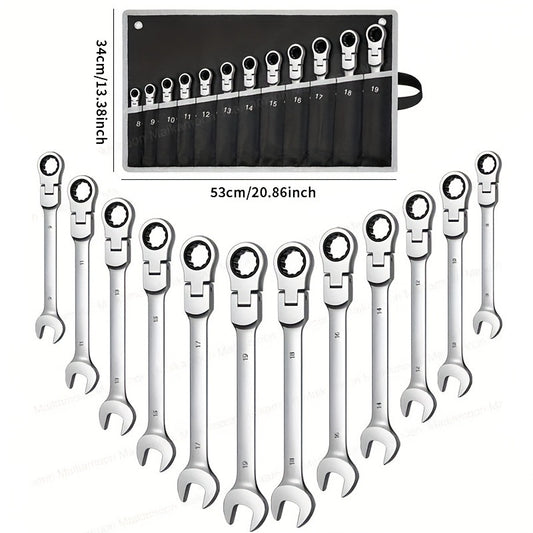 Swivel Head Ratchet Wrench Set