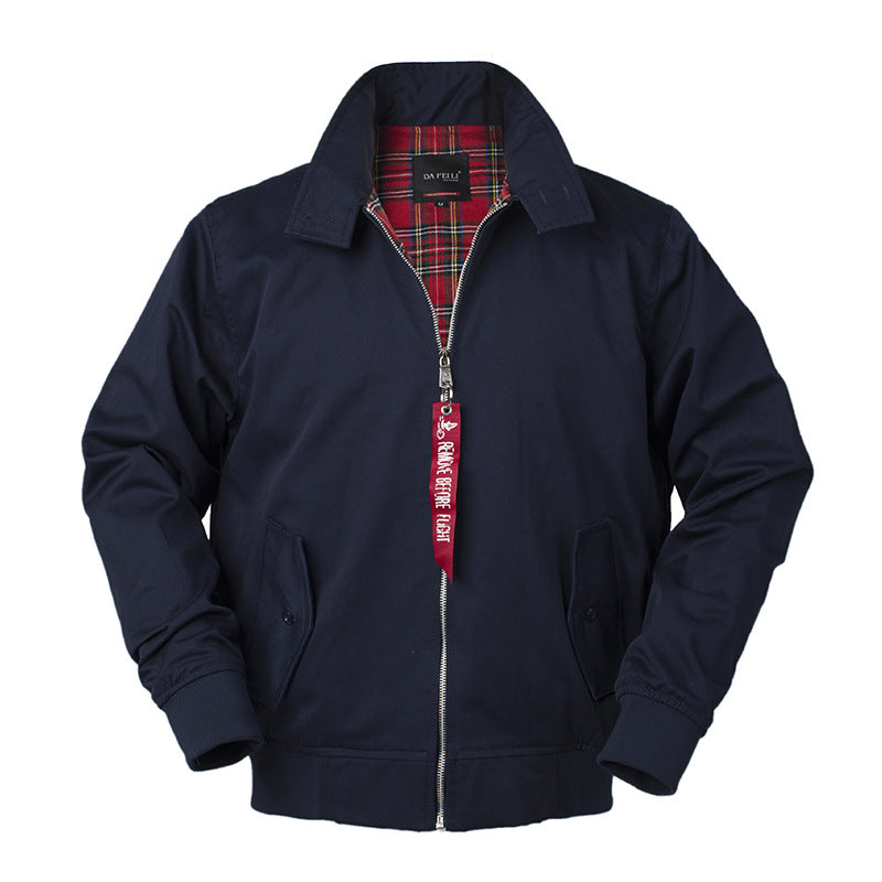 Bomber Jacket Lapel Trendy Coach Work Jacket