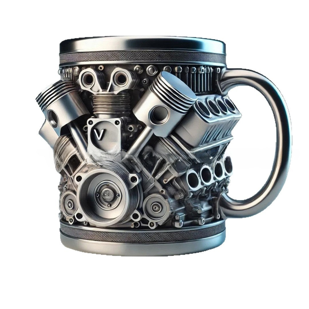 Automotive Resin-Coated Stainless Steel Mug