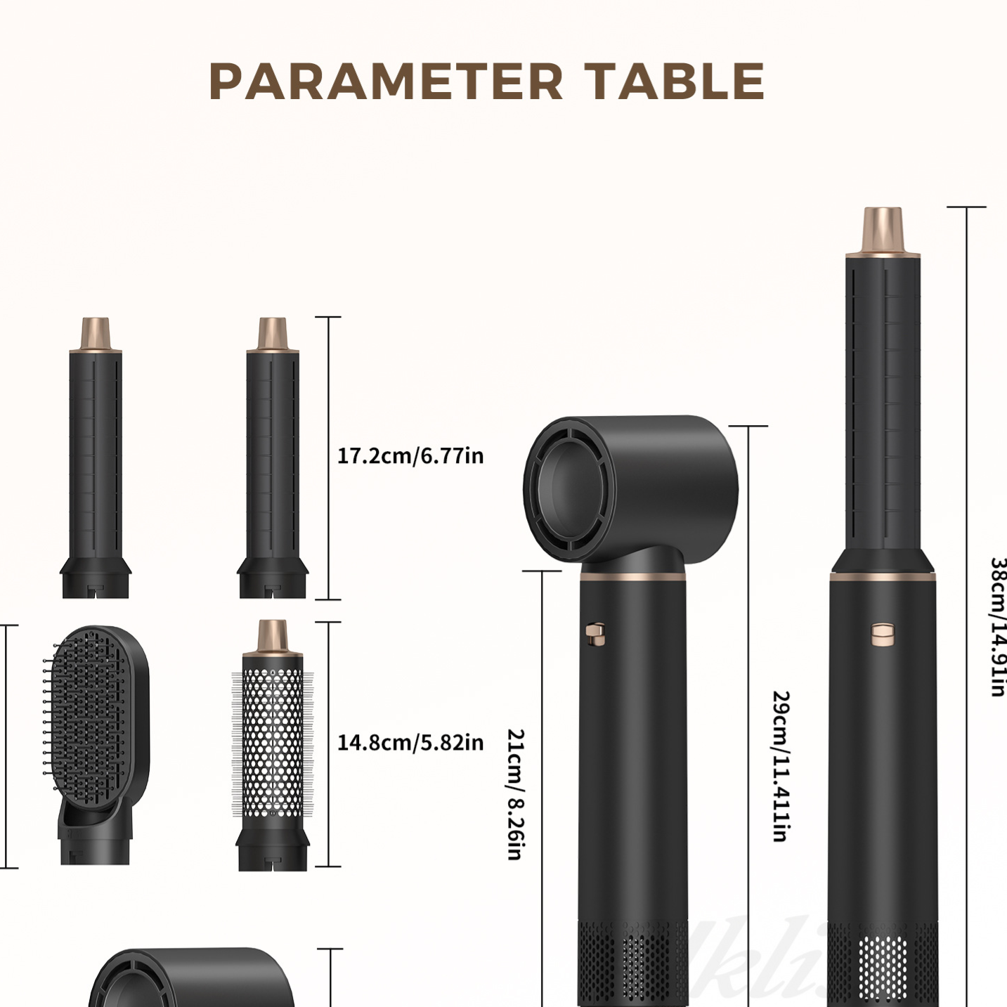 Hot Air Hair Styler with Automatic Curling Function
