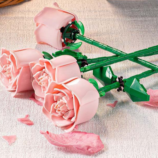 Rose Building Block Eternal Flower Bouquet
