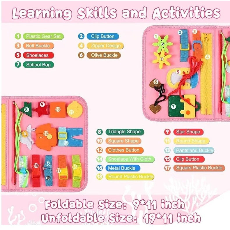 Children's Felt Montessori Busy Book