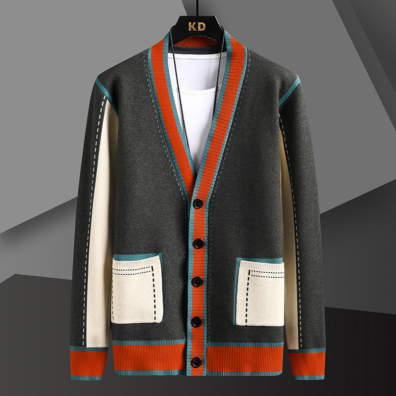 Men's Chenille Knit Cardigan Jacket