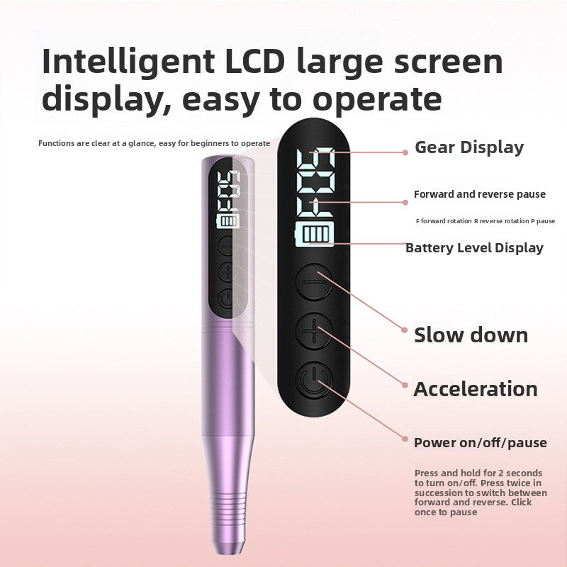 Electric Pen-Style Nail Polishing Machine