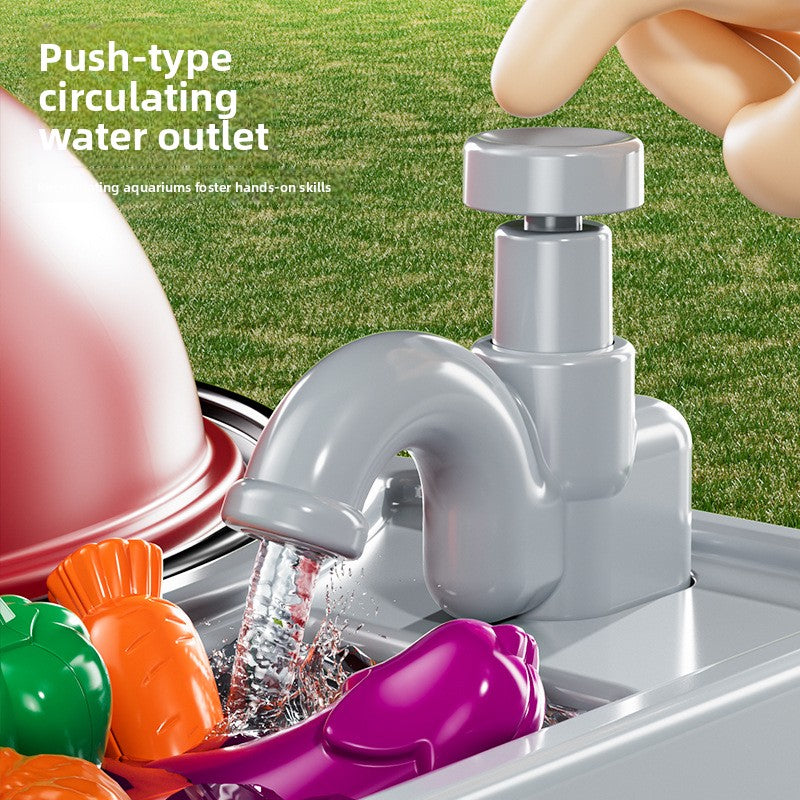 Water-spraying barbecue toy