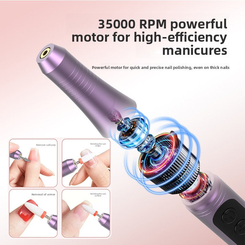 Electric Pen-Style Nail Polishing Machine